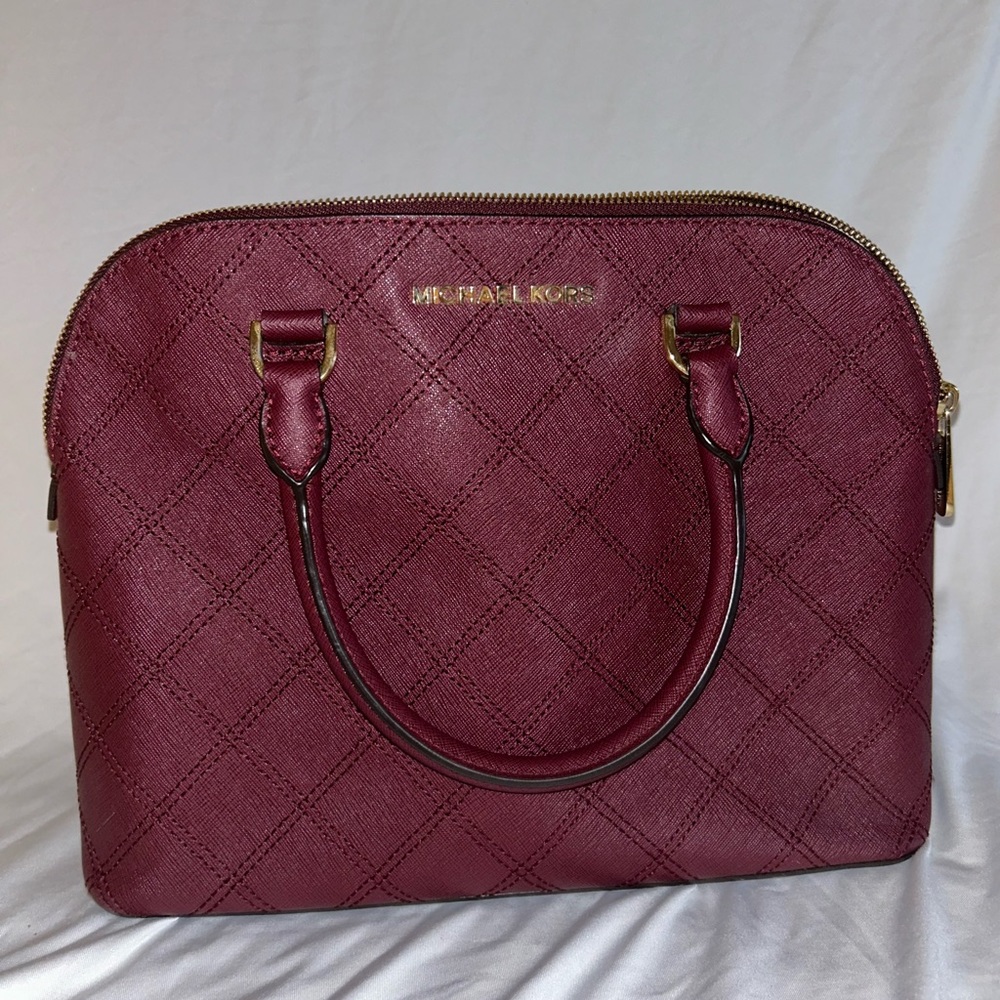MICHAEL KORS BURGUNDY PURSE